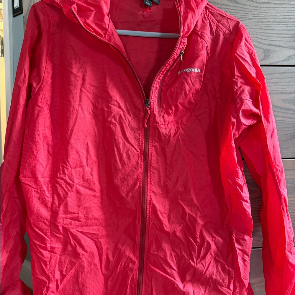 Patagonia Women’s Red Hooded Nylon Jacket